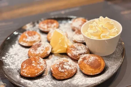 Dutch mini-pancake tasting