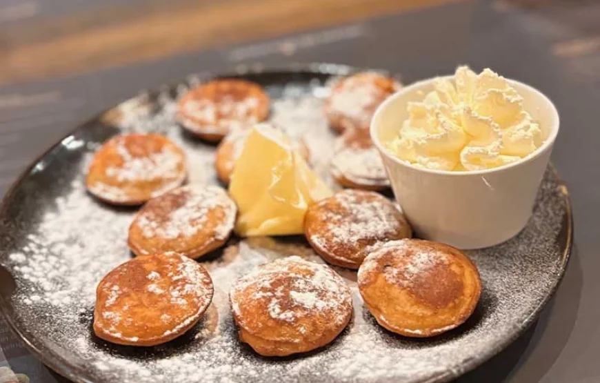 Dutch mini-pancake tasting