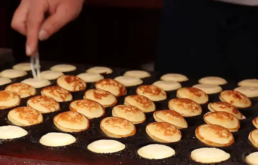 Dutch mini-pancake tasting