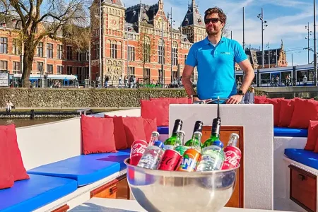Cruise like a local in an open boat in Amsterdam Depart near Central Station